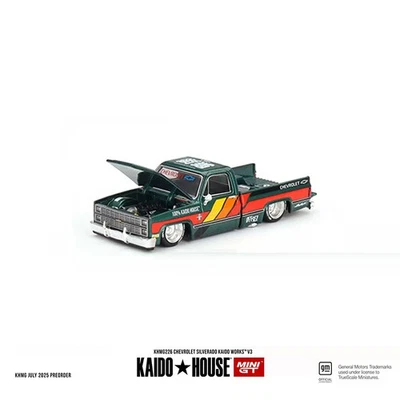KAIDO HOUSE+MINIGT Kaido House + MINIGT 1:64 Model Car Chevrolet Silverado V3 Alloy Die-Cast PickUp