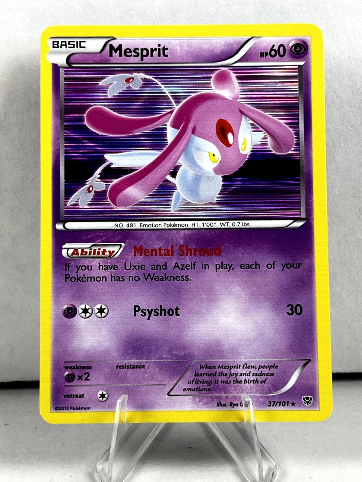 Mesprit Plasma Blast Holo Excellent 37/101