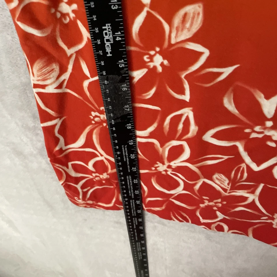 Camiseta sin mangas Jones New York mujer naranja grande floral sin mangas cuello redondo pulóver Foto 4 de 4