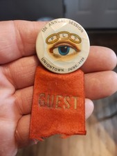 June 1929 IOOF Odd Fellows 106th annual session Uniontown Pa guest badge