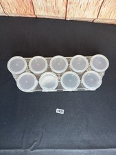 VTG Seed Bead Container W/ Some Glass Seed Beads