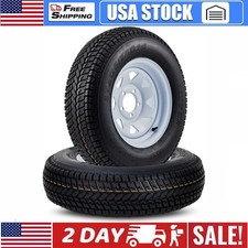2pack St20575d14 Trailer Tire With 14 Rims 5 Lug On 4.5 Center Bore 3.3 6ply 2pack St20575d14 Trailer Tire With 14 Rims 5 Lug On 4.5 Center Bore 3.3 6ply