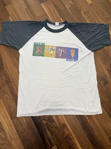 RARE 90s T-Shirt Beastie Boys Tee Mics Of Fury Raglan Rap T- 1990s vintage concert t-shirt, vintage, size XL, single stitch, B+ condition