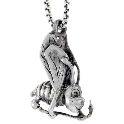 925 Sterling Silver Bumble Bee Charm, 5/8'' Pendant Save The Bees New Nature
