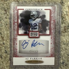 2021 Sage Premier Draft - Autographs A.J. Parker #A116 Red (AU, RC)