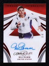 2021 Panini Immaculate Immaculate Auto Ruby 6/8 Mia Hamm #IA-MIA Auto 1vy