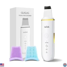 Skin Scrubber Face Spatula Pore Cleaner Blackhead Remover 4 Modes White