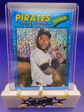 2026 Topps Heritage - Oneil Cruz #308 Chrome Light Blue Sparkle Refractor