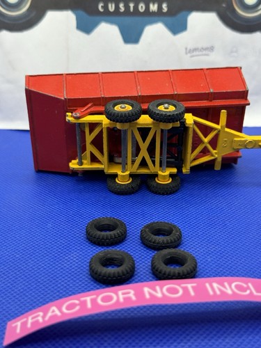 4 tires to fit Matchbox K-3 King Size Farm Trailer Red/Yellow trailer - Picture 3 of 4
