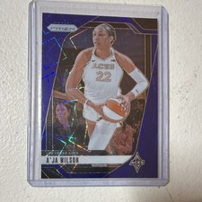 2024 Panini Prizm WNBA A'ja Wilson #86 Las Vegas Aces Blue Velocity Prism M
