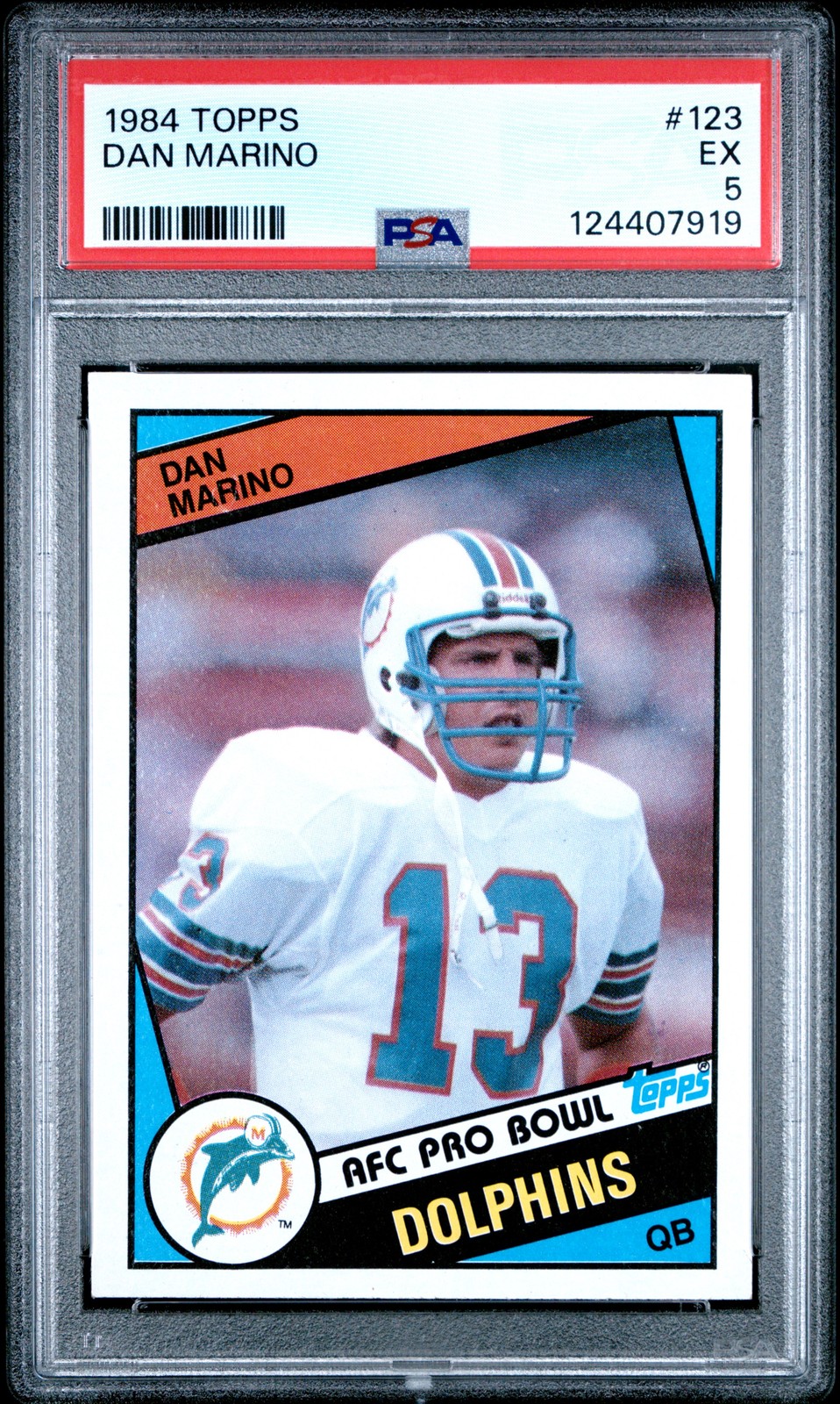 1984 TOPPS #123 DAN MARINO PSA 5