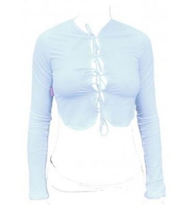 Veela 100 LS.100 Damen Crop Top Gr.S weiß