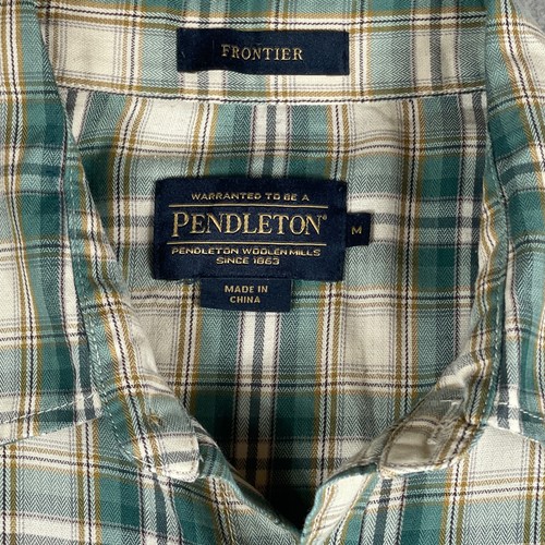 Pendleton Frontier Shirt Mens Medium Long Sleeve Pearl Snap Western Retro Cowboy - Picture 7 of 10