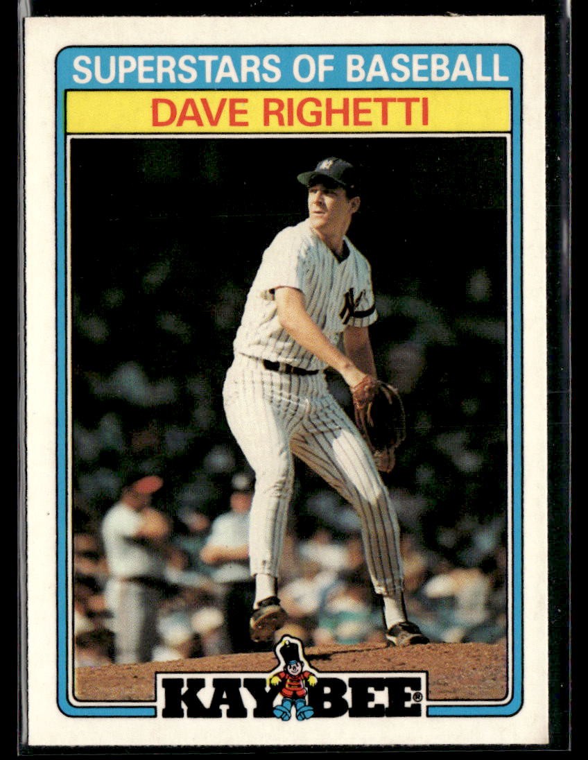 1987 Topps Kay-Bee Superstars of Baseball #27 Dave Righetti Baseball Card 1802N