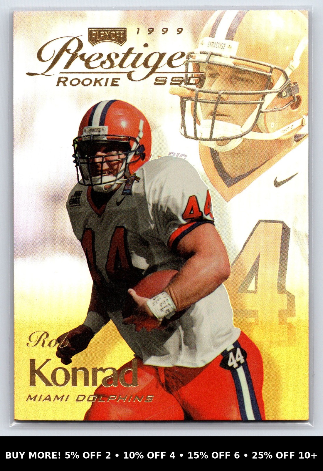 1999 Playoff Prestige SSD Rob Konrad RC #B173 #/500 Miami Dolphins