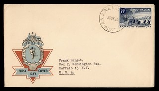 DR WHO 1959 AUSTRALIAN ANTARCTIC TERRITORY FDC OVPT R69494