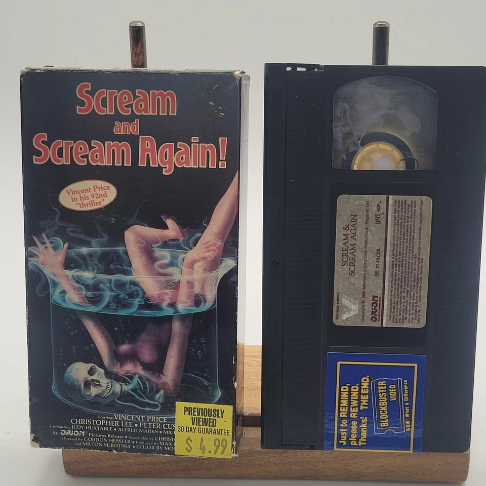 Rare Horor Scream And Scream Again VHS VCR Tape - Image 2 of 4