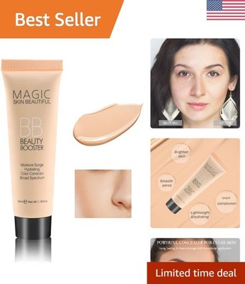 Hydrating BB Cream: 3-in-1 Full Coverage Foundation & Concealer for Natural Glow