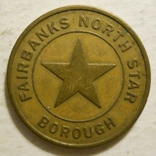Fairbanks North Star Borough MACS (Alaska) transit token - AK300W