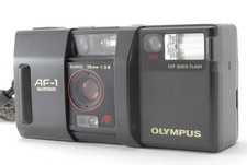 Near MINT Olympus AF-1 QD Black Point Shoot 35mm From Japan 91