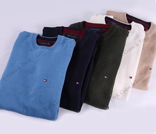 Tommy Hilfiger Mens Classic Prep Crew-Neck Solid Long Sleeve Sweater - 0 Ship