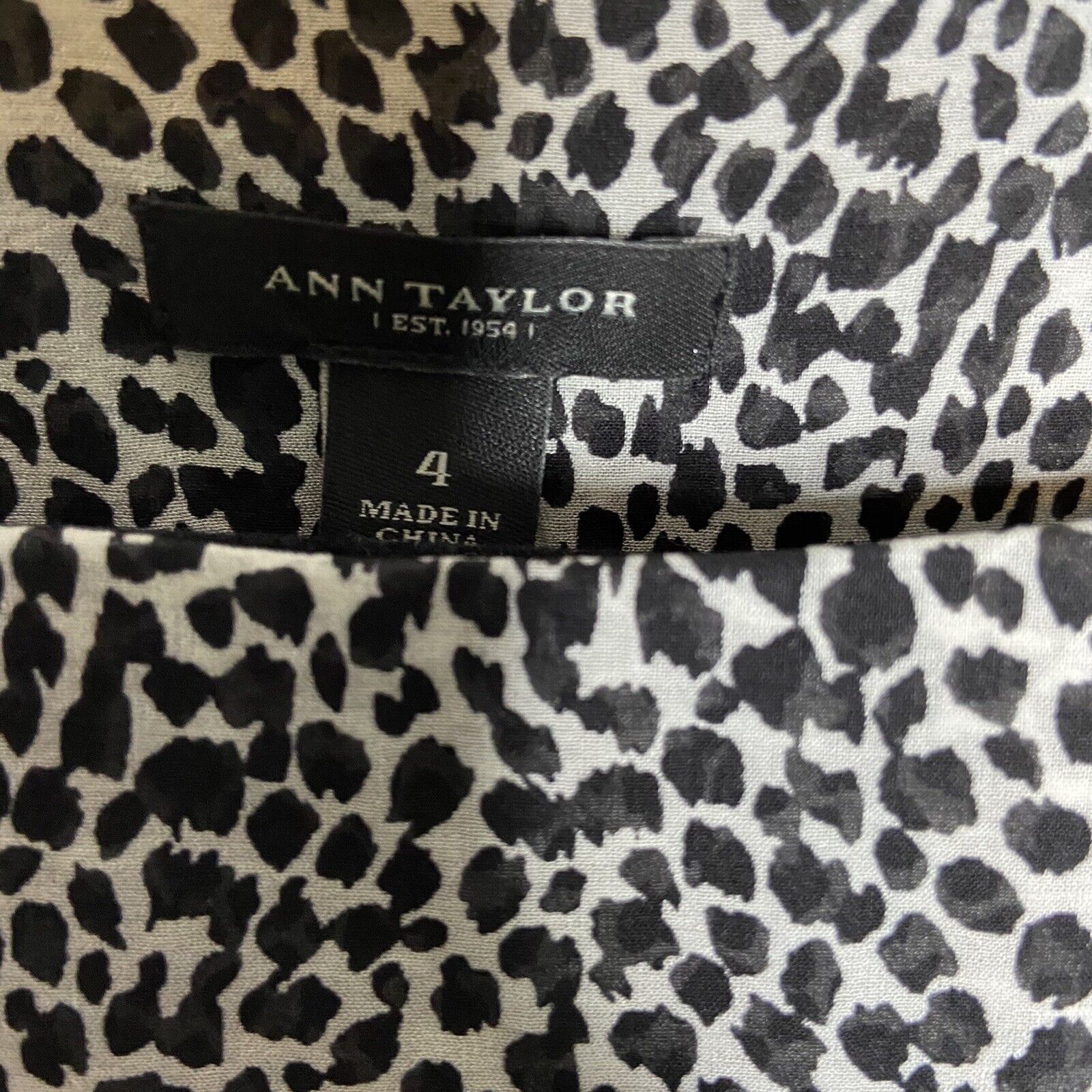 Ann Taylor Silk Blend Cheetah Animal Print Ruched… - image 6