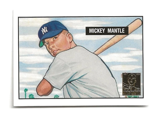 1996 Topps Mickey Mantle #1 1951 Bowman RC New York Yankees HOF