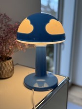 IKEA Skojig Nachttischleuchte Tischleuchte blau weiß - Wolken Lampe Nachtlicht