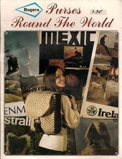 Purses Round the World Vintage Macrame Book Handbag  Shoulder Bag Patterns 3350