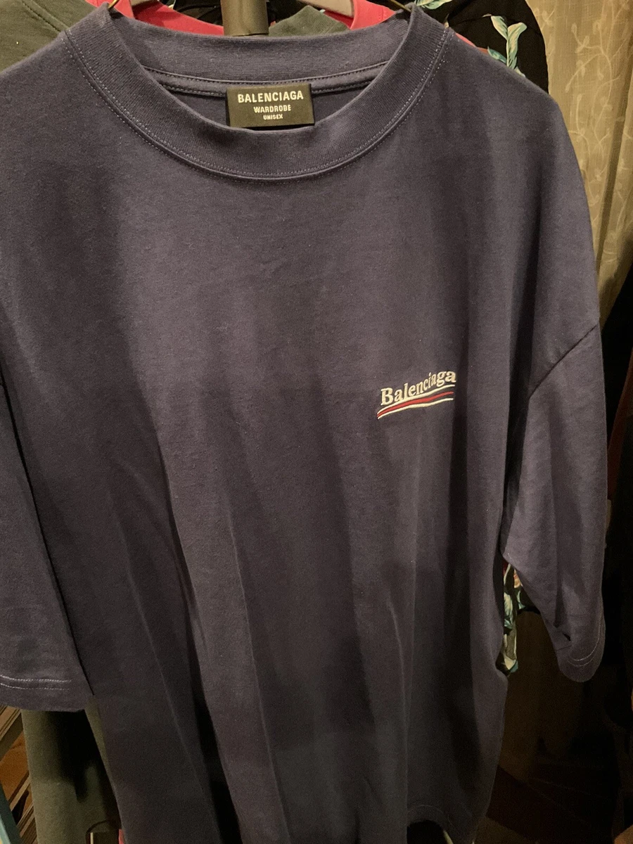 balenciaga campaign tee blue