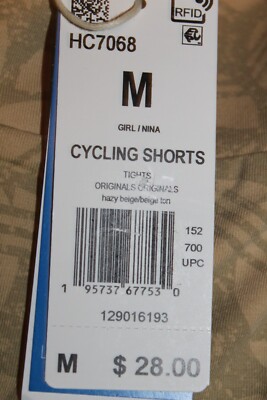 NEW ADIDAS ORIGINALS GIRLS 3 STRIPE TREFOIL CYCLING SHORTS ~ YOUTH