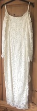Vintage Wallis Lace Dress Wedding Dress Prom Dress Evening Wear Size 12