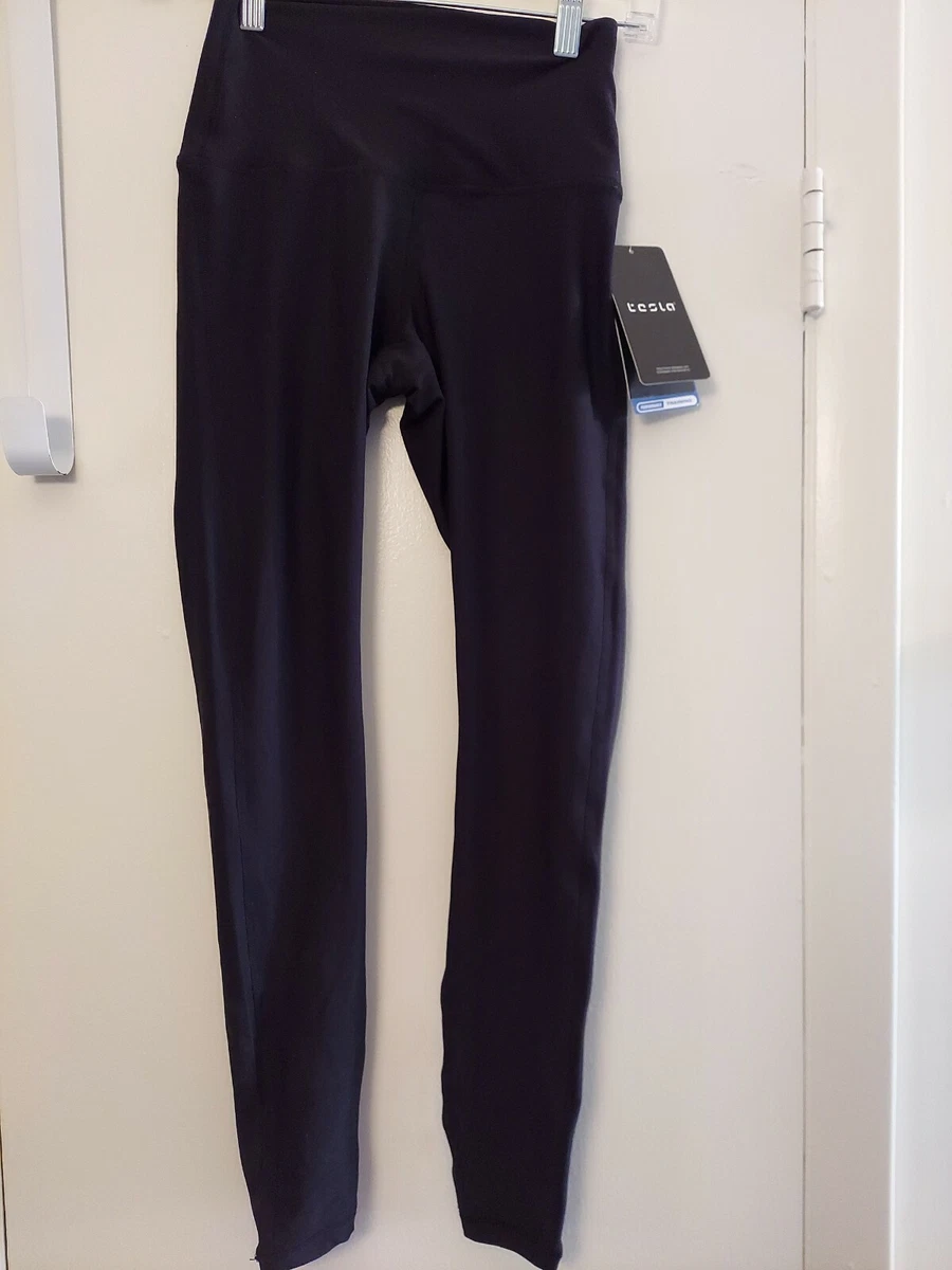 TSLA TESLA Athletic Leggings Activewear Pants Black XS extra small NEW NWT