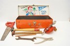 Vintage 1964 New York Toy Corp "Just Like Dad's" Jr. Ace Tool Set W/ Tools — photo 1