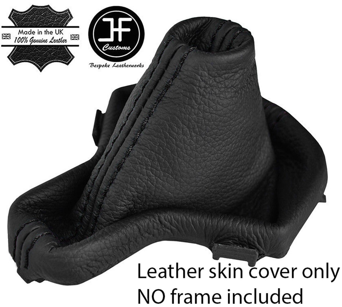 Custom Black Stitch Leather Handbrake Gaiter For Land Rover Freelander 2 / LR2 (2006-2014) - Interior Upgrade 5 thumbnail image