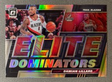 2019-20 Panini Donruss Optic Elite Dominators Red Silver Damian Lillard #14