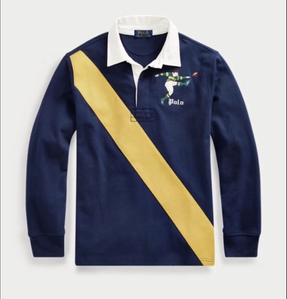 Polo Ralph Lauren Big Kids Polo Bear Long Sleeve Rugby