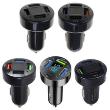 66W USB Car Charger 4 Port Fast Charging Car Charger Adapter 4.8A/QC3.0 2.4A/66W