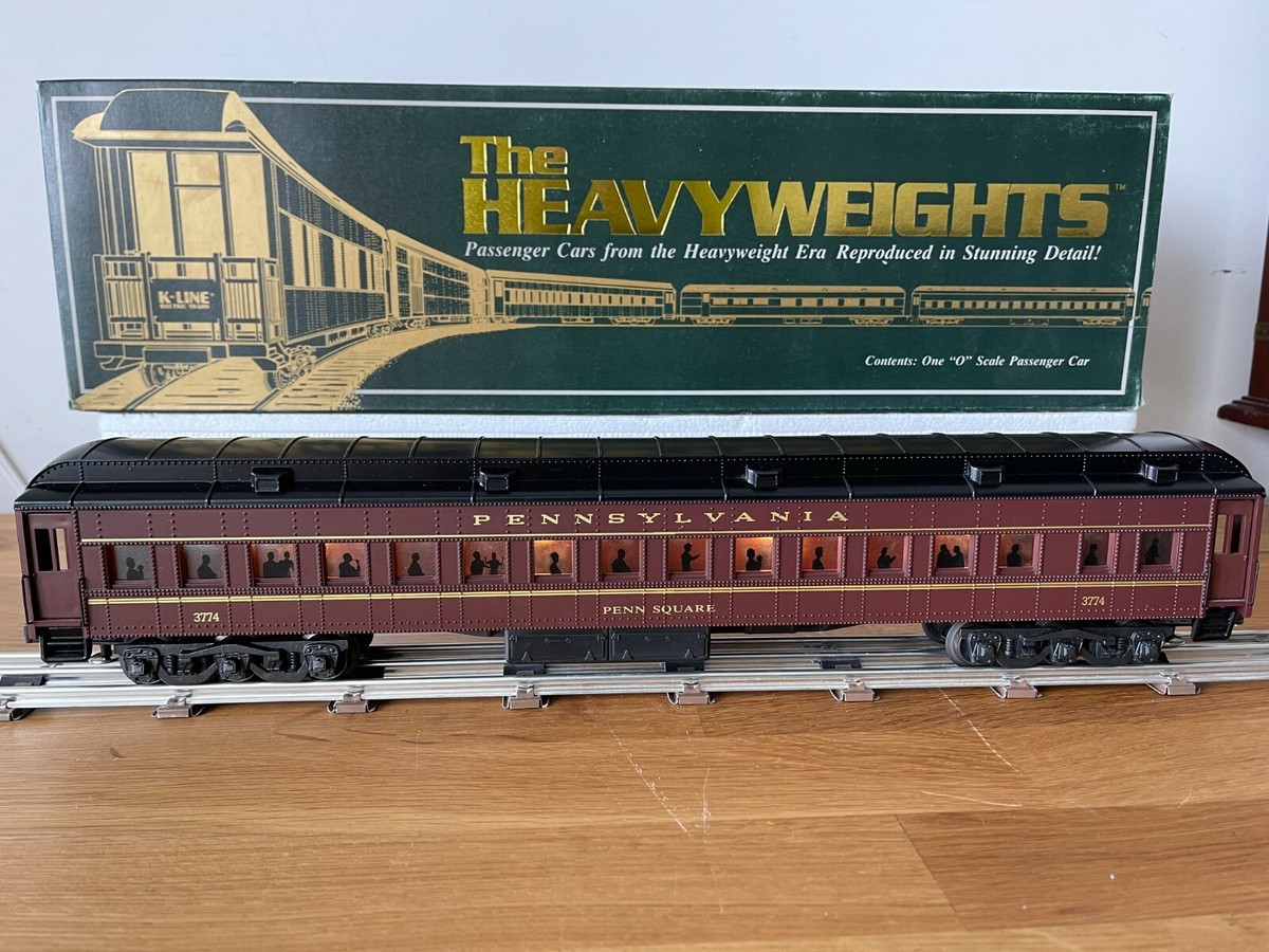 perry K-LINE THE HEAVYWEIGHTS K-3774 PRR PENN SQUARE COACH O GAUGE