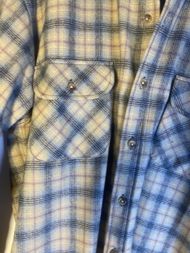 Camicia uomo vintage Pendleton lana campo flanella marrone taglia M - molto bella - Foto 5 di 8