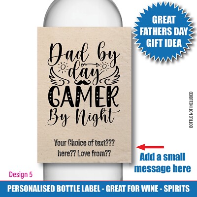 Vatertag Flasche Etikett Aufkleber, personalisiertes Geschenk für Papa, Daddy Speed Rum 194