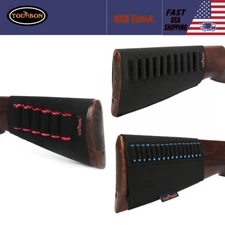 Tourbon 12GA/410/30-06 /.22Lr Rifle Cartridges Holder Gunstock Ammo Carry Sleeve