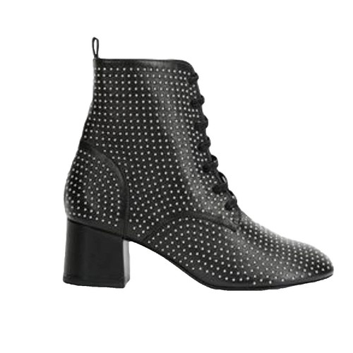 New Rock 1535-S1 Black Punk High Boots With Metal Spikes | eBay