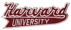 HARVARD UNIVERSITY CRIMSON NCAA COLLEGE VINTAGE 4.25" SCRIPT LOGO TEAM PATCH