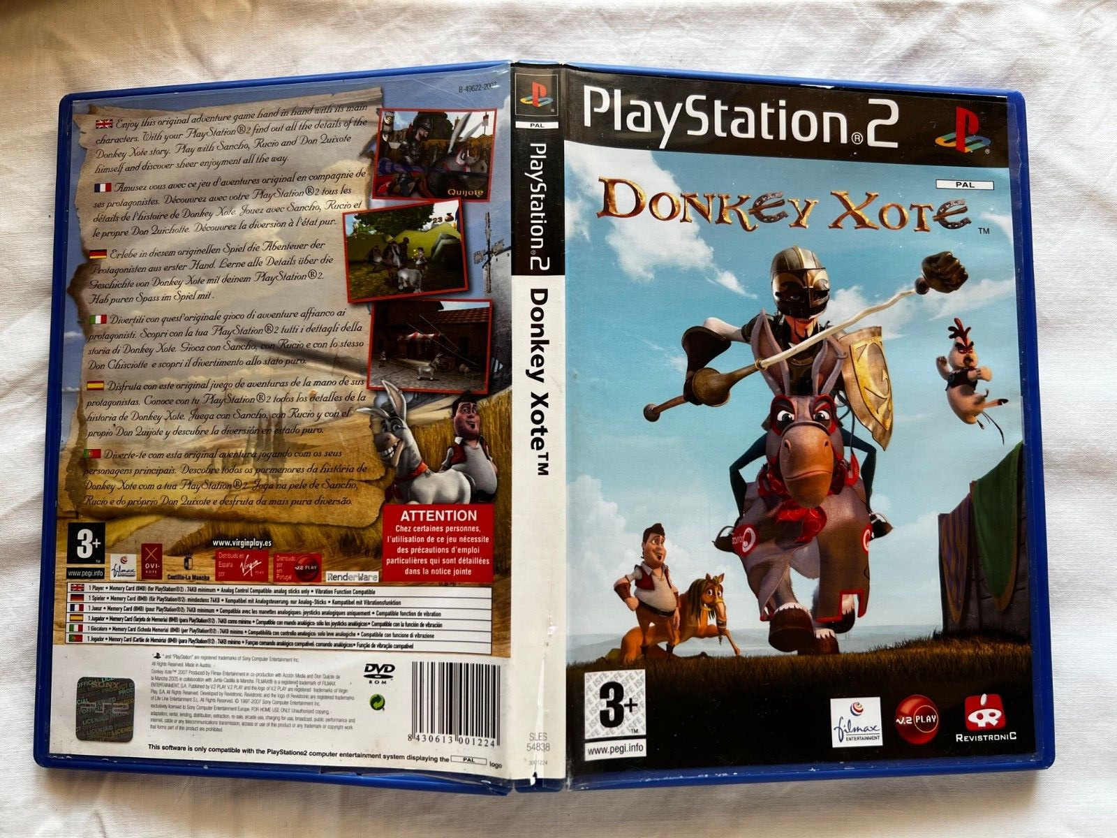 Donkey Xote Sony Playstation 2 PS2 PAL Euro Exclusive CIB English Espana