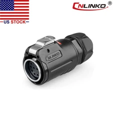 12 Pin Power Circular Connector Famale Plug Outdoor Waterproof IP67 Heavy Duty 