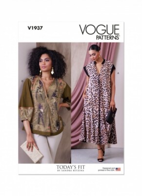 Vogue Schnittmuster 1937 Kleider, Tops, Tuniken A (A-B-C-D-E-F-G-H-I-J)