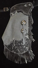 Custom Made Leather Kid's Chinks/Hair On Cowhide Kid's Chaps/Made in USA