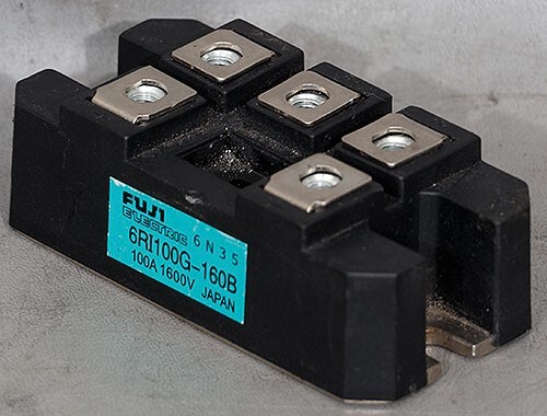NEW Fuji Electric 6RI100G-160/6RI 100G-160B 6-Pack Diode Power Module 1600V 100A - Picture 1 of 4