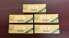 OCB BAMBOO 1 1/4 Cigarette Rolling Papers  Tips -5 PACKS